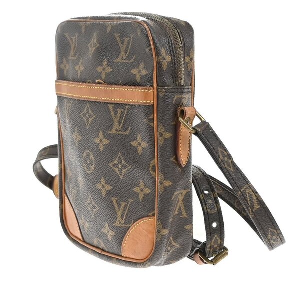 LOUIS VUITTON Danube Shoulder Bag Monogram Leather Brown France - Picture 4 of 5